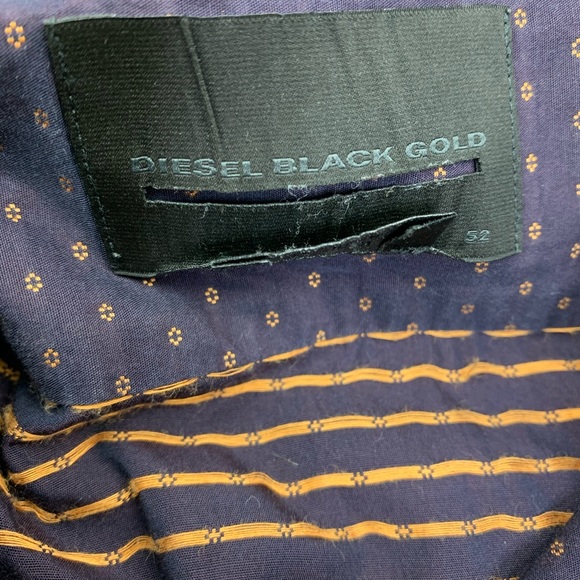 Diesel Black Gold Men’s Shirt Purple Size 52 - Picture 6 of 12